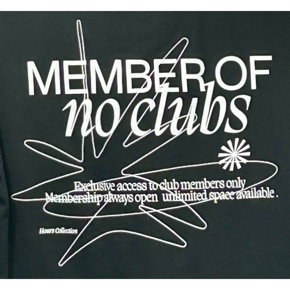 Hours Collection Graphic Crop Tee Size Small Streetwear Basics Quiet Luxury - Picture 4 of 5